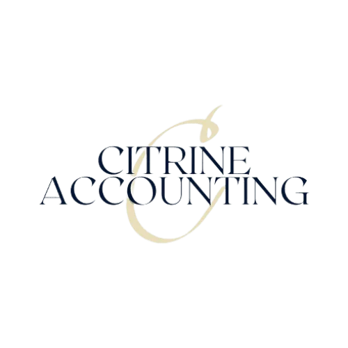 a logo for Citrine Accounting and Taxes